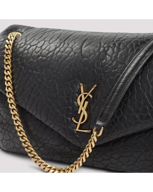 Saint Laurent Black Calypso Large Bag