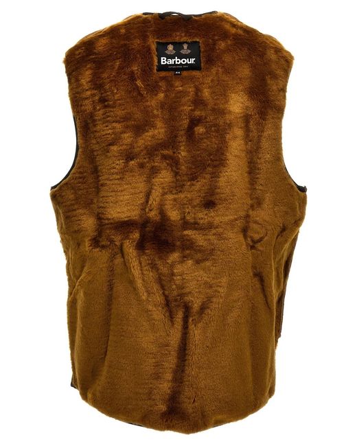 Barbour Brown Reversible Vest for men