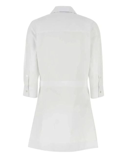 Gucci White Cotton Dress