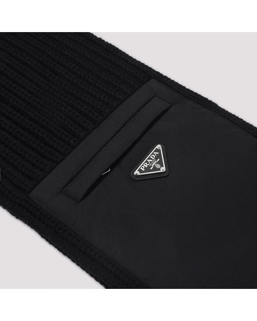 Prada Black Sciarpe for men