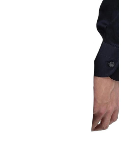 Emporio Armani Blue Cotton Shirt for men