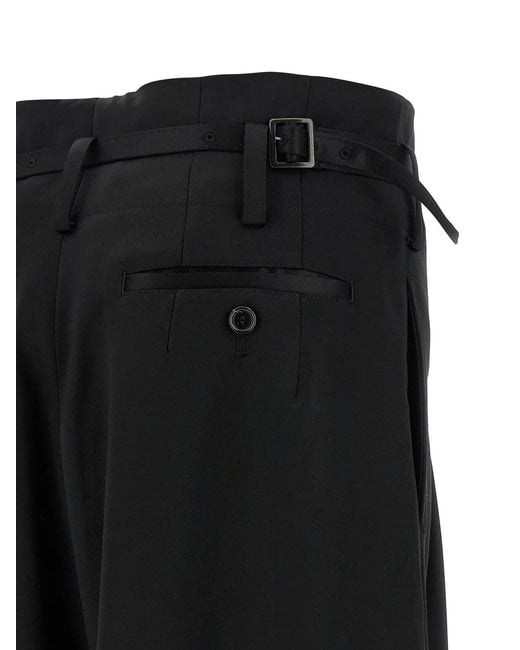 Junya Watanabe Black Acetate Fla Pants