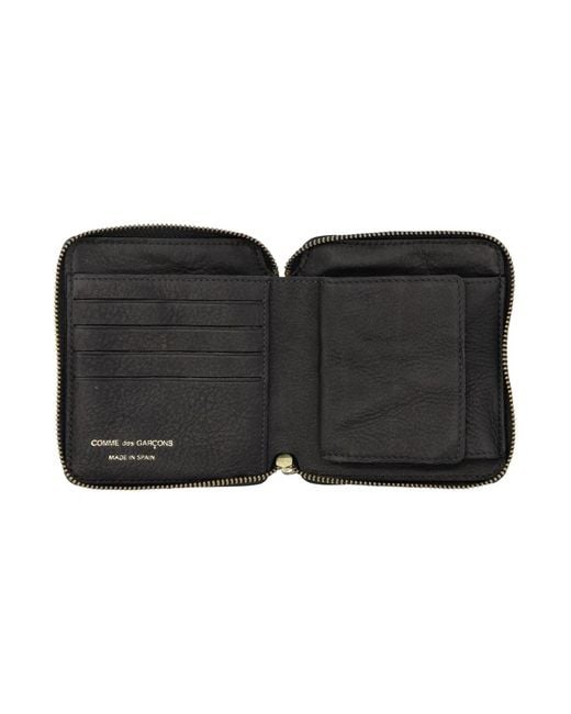 Comme des Garçons Black Wallet Wallet Lenticular Zip Wallet