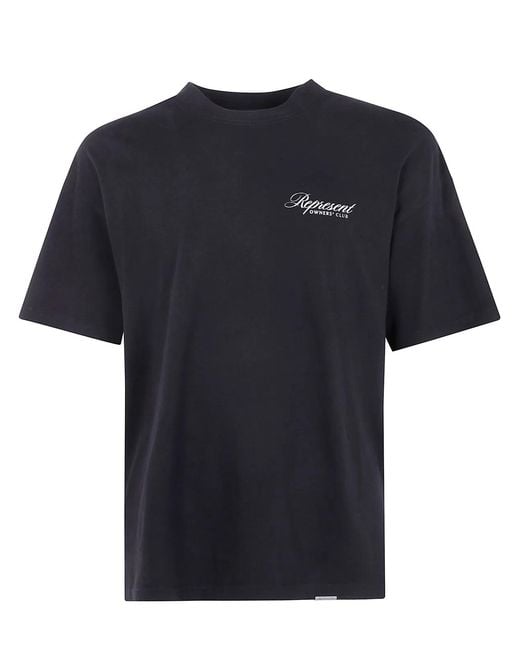 Represent Black Tshirt Owners Club Script for men