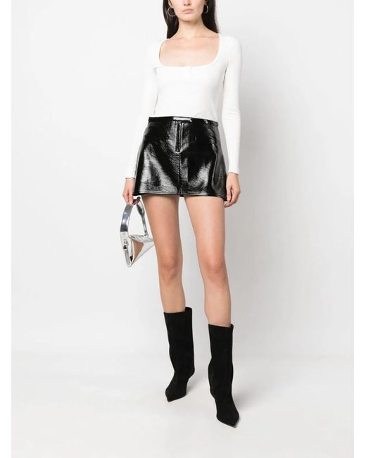 Courreges Black Courregès Double Slits Vinyl