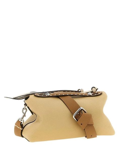 Fendi Metallic By The Way Selleria Leather Bag