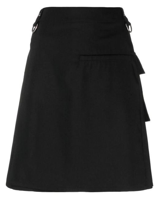 Givenchy Black Kilt Skirt