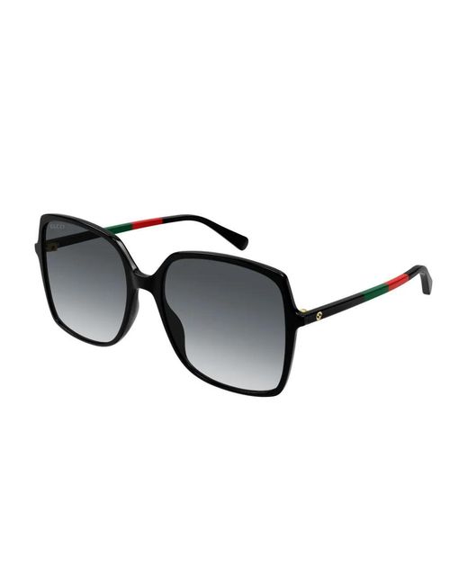 Gucci Black Recycled Acetate Sunglasses