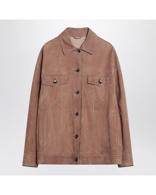 Brunello Cucinelli Brown Overshirt Jacket