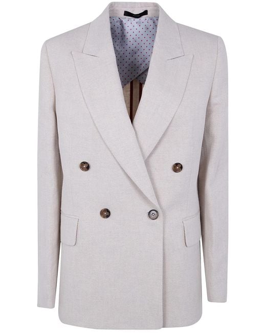 Paul Smith Gray Double Breasted Jacket