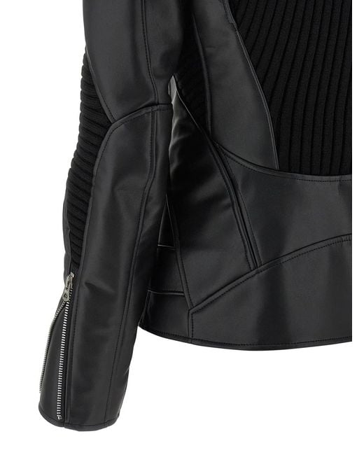 Junya Watanabe Black Knitted Insert Jacket