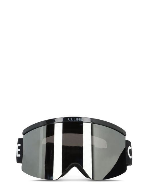 Céline Black Occhiale Da Sci Con Logo
