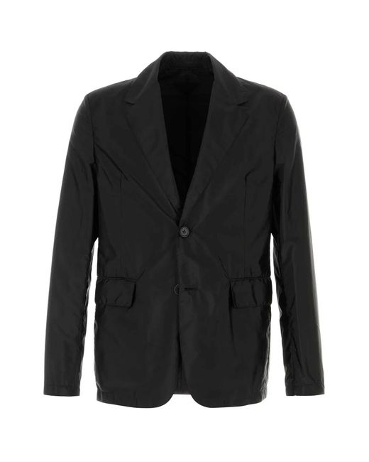 Prada Black Re-Nylon Blazer for men