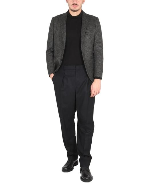 Tonello Gray Singlebreasted Jacket for men