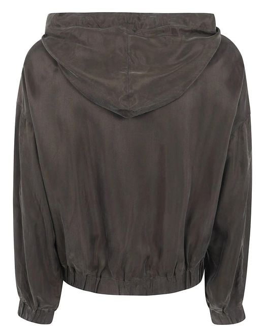 Ziggy Chen Black Cropped Full Zip Hoodie for men