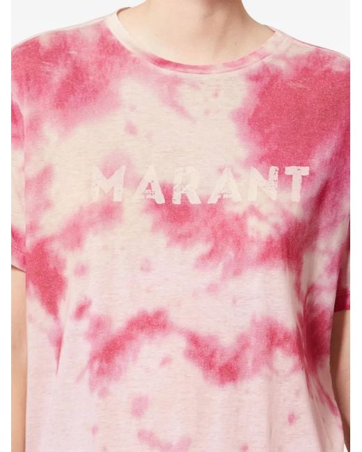 Isabel Marant Pink Isabel Marant Etoile Zewel Ss T-Shirt Logo