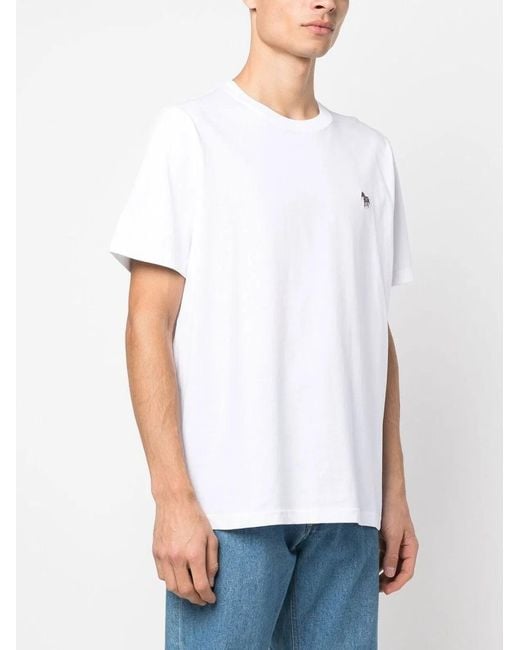 Paul Smith White Ps Paul Smith Regular Fit Tshirt for men
