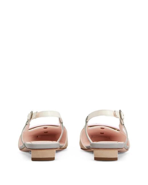 Roger Vivier Natural Belle Slingback Pumps