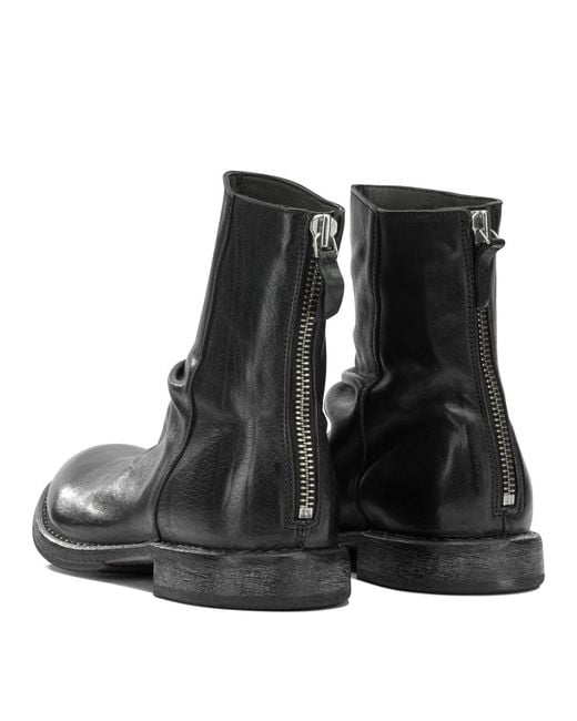 Moma Black "Minsk" Ankle Boots With Zipper for men