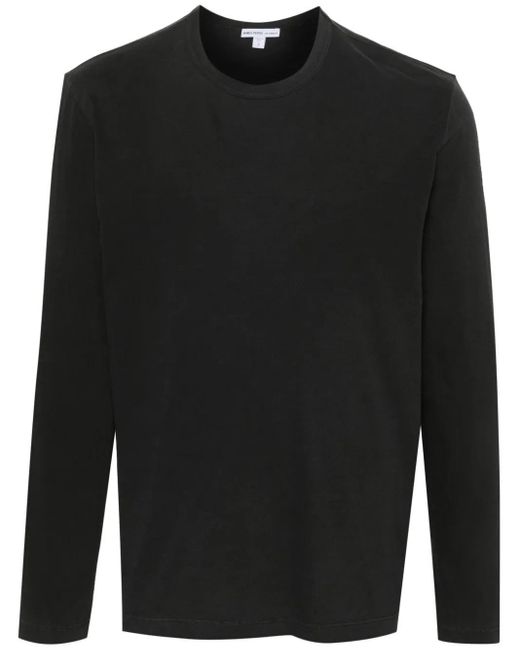 James Perse Black L/S Crew for men