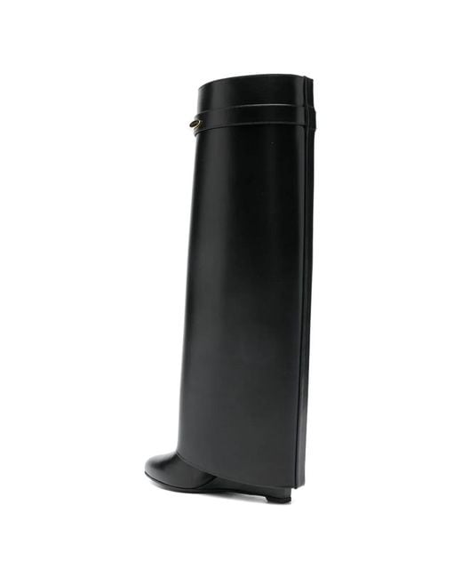 Givenchy Black Calf Boots Heel High