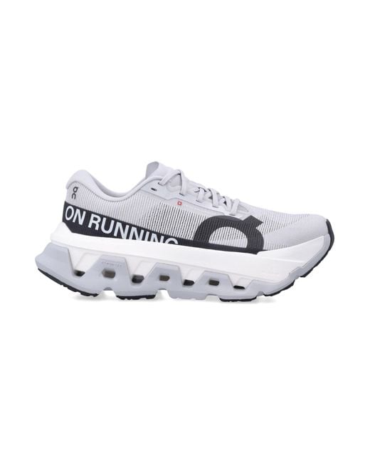On Shoes Metallic Cloudmonster 3 Hyper Running Shoes Glacier for men