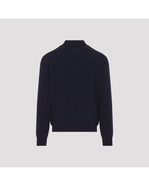 Ralph Lauren Blue Chairman L/Knit Polo for men