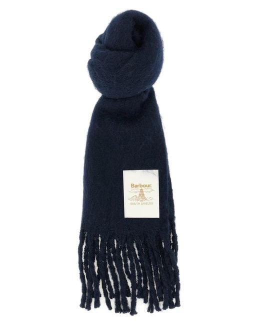 Barbour Blue 'Ellison' Scarf