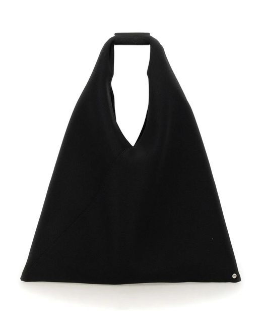 MM6 by Maison Margiela Black Hand Bag "Japanese" Medium