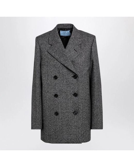 Prada Black Double-Breasted Jacket