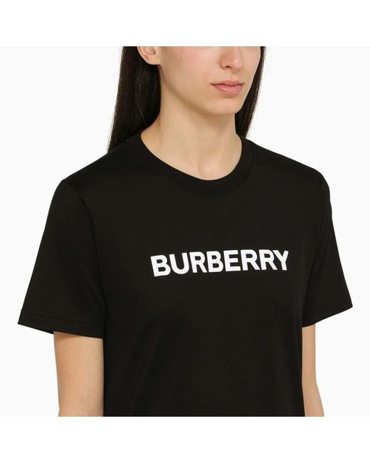 Burberry Black Logo Cotton T-Shirt