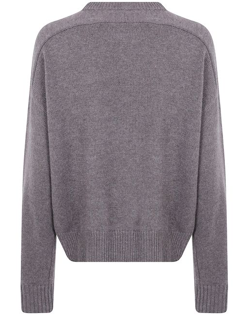 Loulou de Saison Gray "Breha" Sweater With Piping