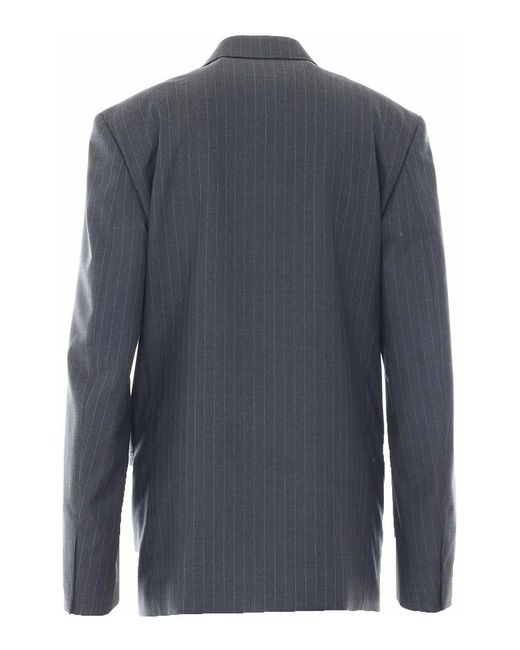Gucci Black Pinstripe Wool Jacket