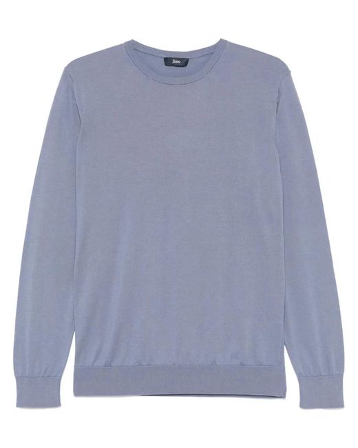 Herno Blue Sueter for men