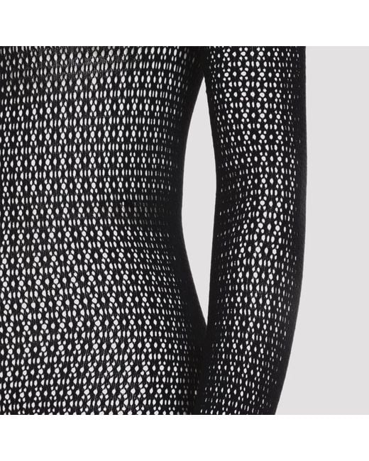 Wolford Gray Daisy Net Catsuit