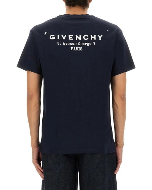 Givenchy Blue Regular Fit T-Shirt for men