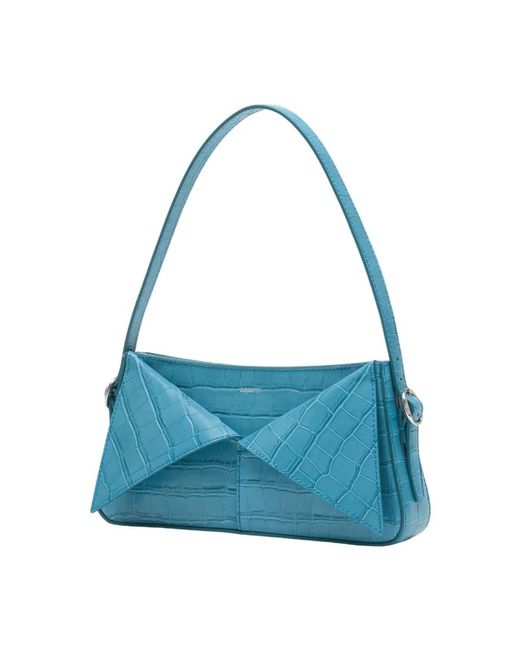 Coperni Blue Croco Belt Handbag