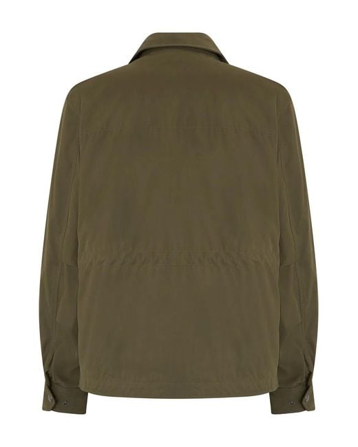 Moncler Green Reversible Padded Shirt Jacket Roquille 3 for men