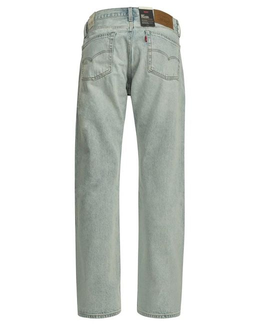 Levi's Blue "555 Relaxed Straight" Straight Leg Jeans for men