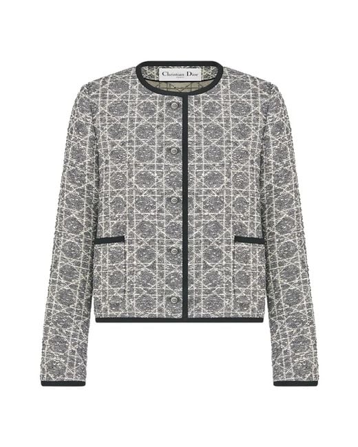 Dior Gray "Macrocannage" Jacket
