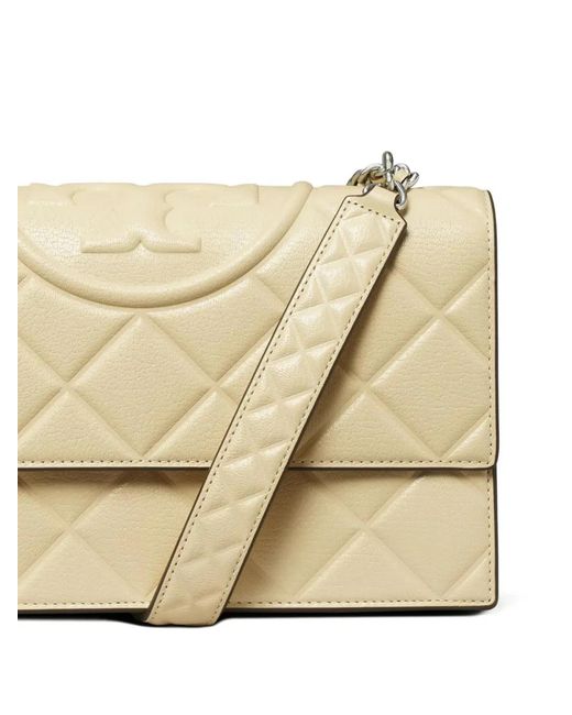 Tory Burch Natural Goat Leather Shoulder Bags