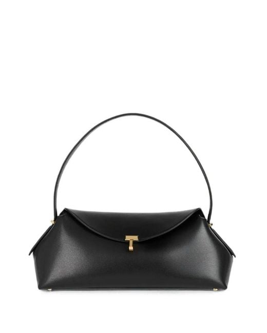 Totême Black T-Lock Shoulder Bag