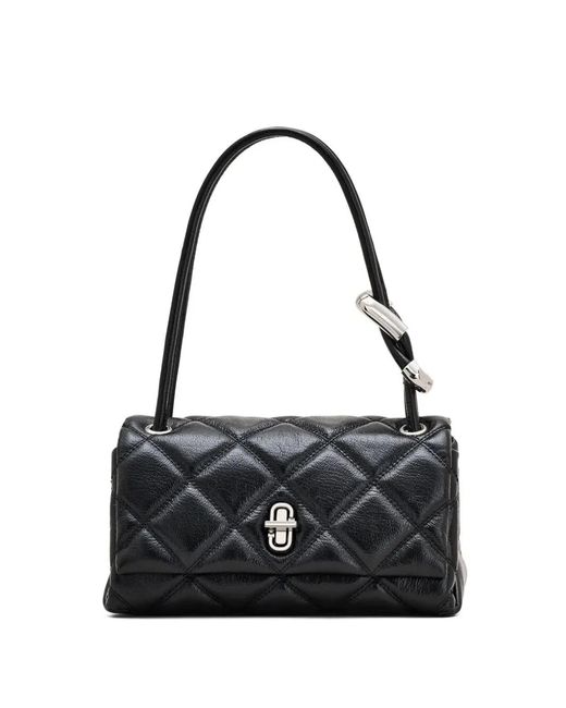 Marc Jacobs Black "The Dual Bag" Quilted Leather Bag