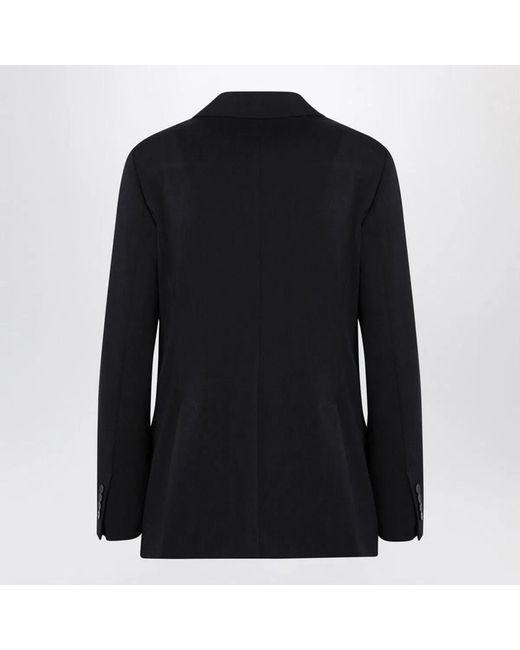 Max Mara Black Doublebreasted Wool Jacket