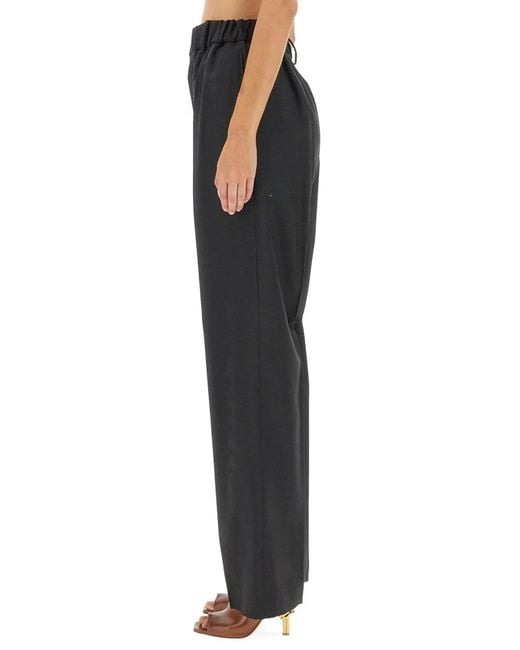 Bottega Veneta Black Virgin Wool Trousers