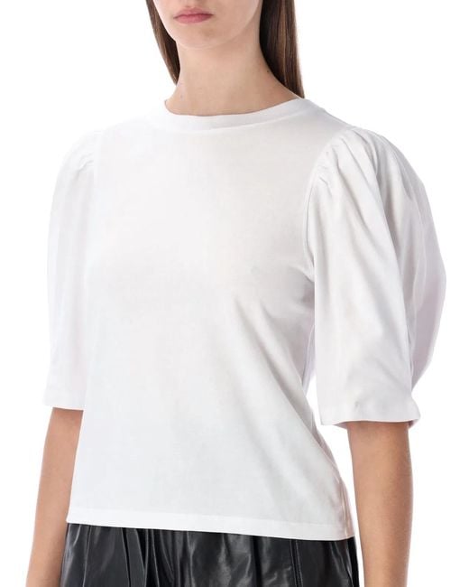 Isabel Marant White Isabel Marant Etoile Isabel Marant Maeliss Organic Cotton T-Shirt