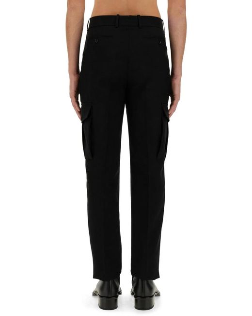 McQueen Black Military Pants for men