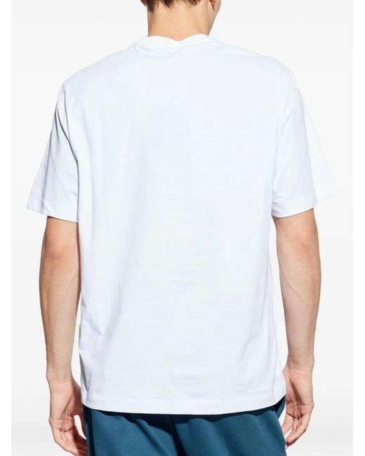 Versace Blue Jersey Greca Medusa Print T-Shirt for men