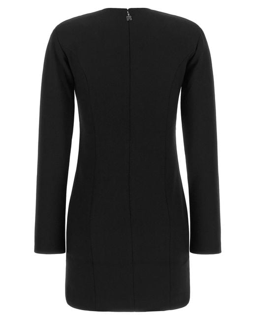 ROTATE BIRGER CHRISTENSEN Black Rotate Birger Christensen Crêpe Dress