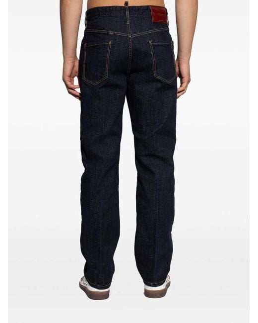 DSquared² Blue Cotton Five Pockets Jeans for men